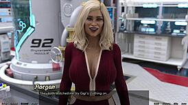 3D cartoon adventure with a curvy robot girl