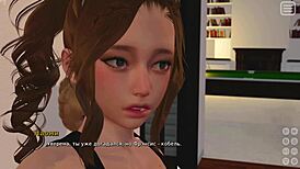 Hey, wanna see this 3D cartoon babe get licked in gameplay?