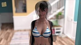 i see the teacher with big tits in summer heat