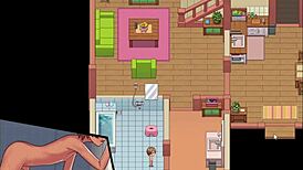 In this hentai game, the instructor gives me a blowjob while the fairy shows her huge ass 😍