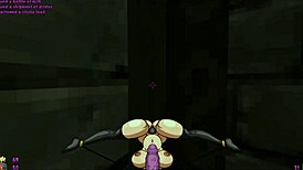 Yo, futanari barbarian heroine bangs monster girls in hentai game!