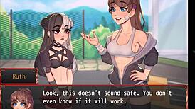 i seduce the hot redhead in harem hentai game