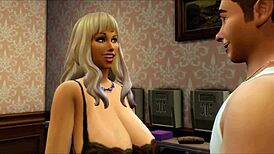 Milf shemale orgy in sims 4 with blowjobs
