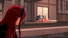 Eris and Roxy Engage in Threesome Action in Mushoku Tensei Full Movie on Sheer FantasyKing3