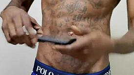 Short Video Nice Cumshot From Big Ebony Cock!