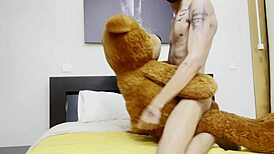Muscular Bodybuilder Goes Wild Having Sex With My Teddy Bear