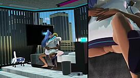 yuuka-san cowgirl riding with big tits squirting creampie in anime hentai