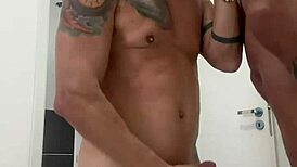 Rickpaixao, the rental husband, begins his first part with a deepthroat blowjob on a big cock in a homemade gay scene.