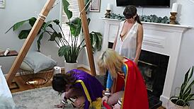 strap-on slamming with monica sexxxton, karlee paige, and sandra moore in wild edge play