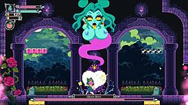 Flip Witch Pixel Hentai Game Monster Cock Titjob and Facial