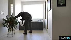 boss catches new nanny amia miley masturbating instead of working 😏