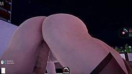 Ringo embarks on a 3D cartoon anime game adventure.