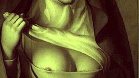 Vintage erotic art unfolds in captivating retro anime style