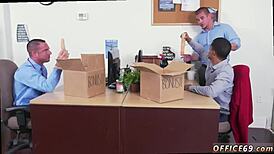 Pilipino male earns bonus through intense oral gay sex session