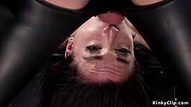 Slave in Stockings Endures Rough Fucking and Cum