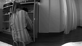 Wife cheats on her husband with his best friend in a real homemade setting.