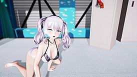 Kashima Squirts During Cowgirl Sex in Part-Time Job Challenge