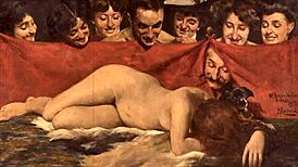 Vintage erotic art unfolds in captivating retro anime style