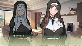 summer clover harem hentai game ep 1 fired because of his giant cock