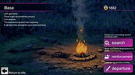 Pretty lady gives passionate footjob in hentai