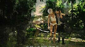 hot teen pussy gets wet and surprised in 3d cartoon sex game