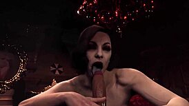 Alcina Dimitrescu from Resident Evil 8 Busty Hot Milf Fucks Ethan Winter Hard!