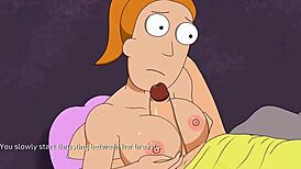 yo, summer smith from rick and morty hentai game is wild 🔥