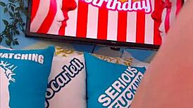 Australian babe with wet pussy drilled in big ass!