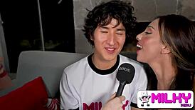 My girlfriend allowed me to join the casting where the guy fucks her bent over in front of the cameras