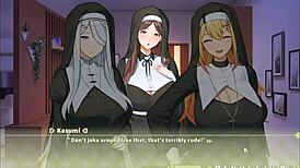 summer clover harem hentai game ep 1 fired because of his giant cock