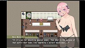 magical girl with big tits fingering in game