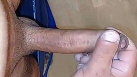 watch me masturbate my cock in the hotel and cum on the floor?