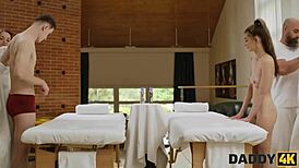 Kinky Brunette Teen Cheats in Hairless Pussy Play