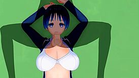 helped my classmate in heat right in the corridor, wild 3d hentai!