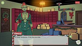 i'm so excited for claus secret surprise, the boss's huge cock is amazing!