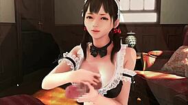 super naughty maid in anime hentai game