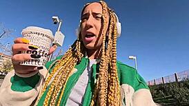 Ebony Luna Black Spots Me on Street and Takes Me Home for Rough Sex