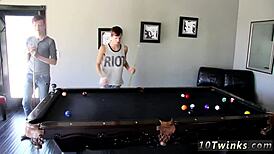 Hung Emo Pool Cues And Balls Ready For Gay Action