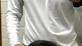 Got a Tasty Blowjob from a Guy in the Disabled Bathroom