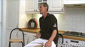 ugh, this old dude’s bangin my face so hard!