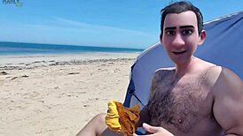 Step gay dad series slams hard with outdoor hentai monster cock action