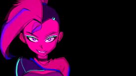 Moikaloop performs sexy dance in anime hentai cartoon style