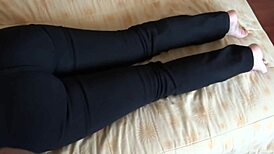 Did I just get a huge cumshot on my hairy pussy after sucking that big cock?