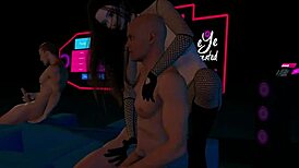 Check out 3D VAM porn with gangbang princess Qingyi getting double penetrated in wild orgy