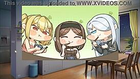 Caught summer clover half naked with a huge boner?