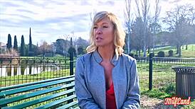 emmy, a belgian milf, is feeling so horny in part 1