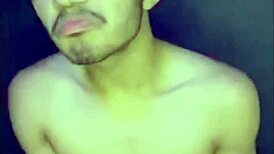 why does this gay guy cum from solo handjob? watch him stroke his cock alone.