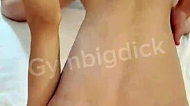 gay asian muscle twink rides boyfriend's monster cock anal