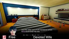 Devoted wife in hentai fantasy! What will she do?