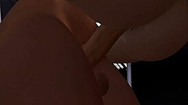 Hard futa cock slut pounds elf prisoner. Creampies deep in tight pussy.